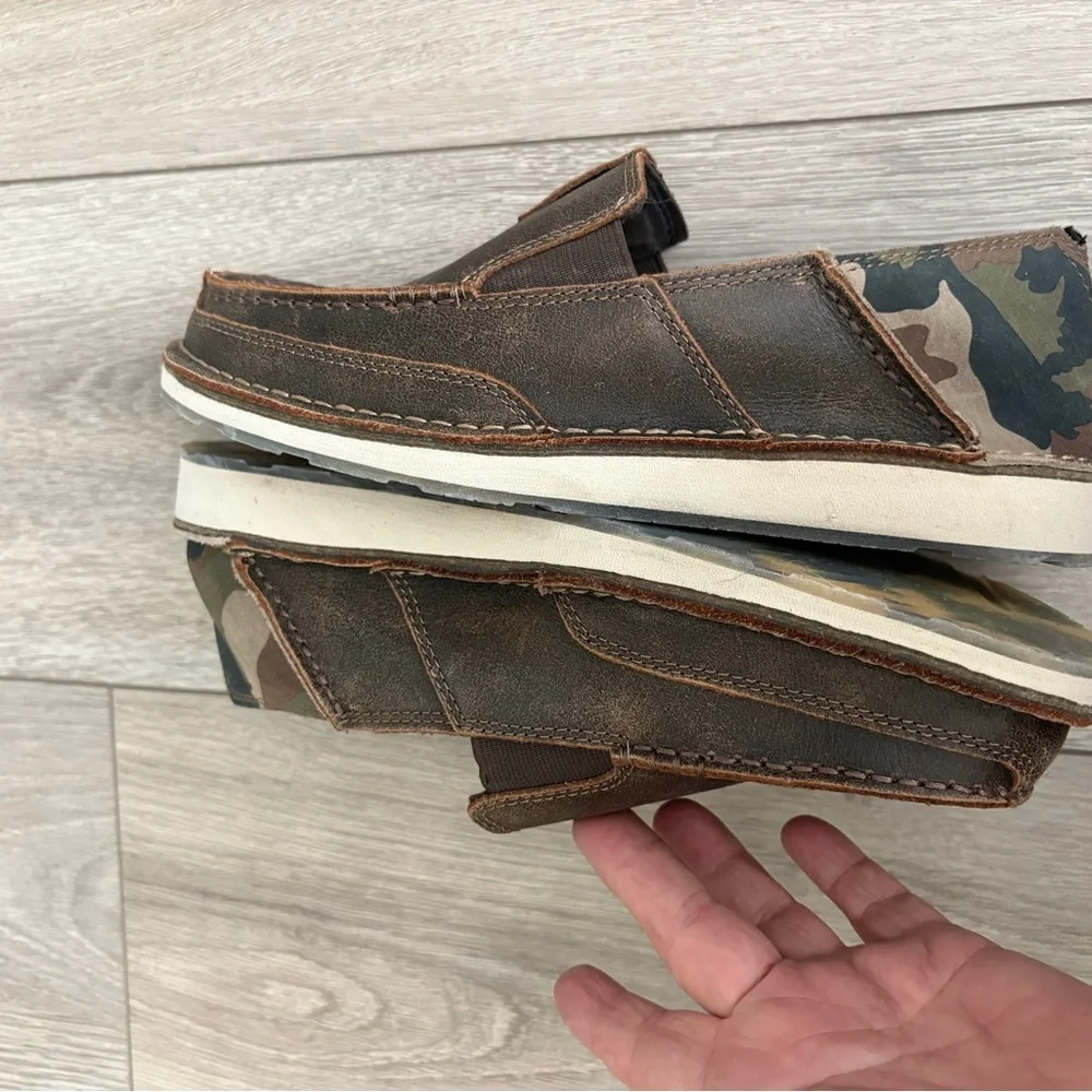 Ariat Men's Cruiser Rich Crown Casually Camo Shoes Slip-On Brown 41/8EE Wide - Picture 8 of 10